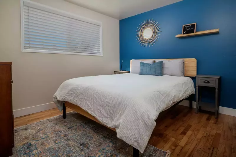 This rental has ample sleeping including a king bed, multiple queens, and a bunk twin.