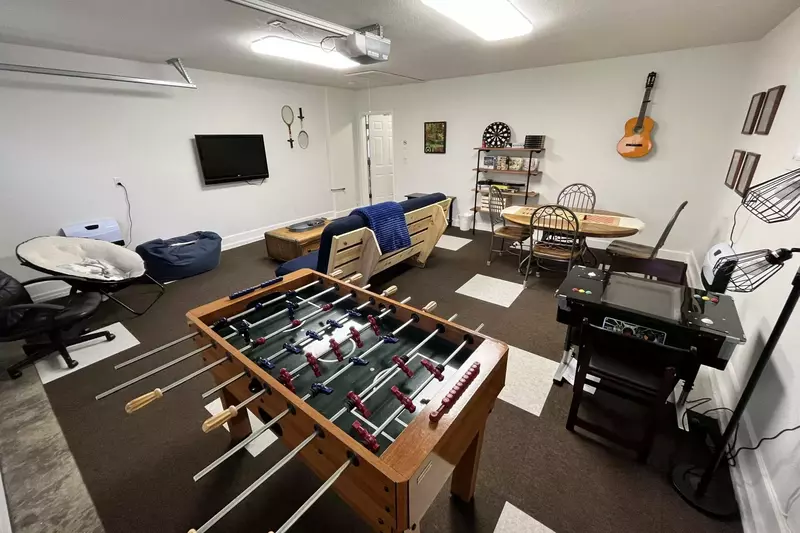 The game room is incredible for family fun.  -Lynita