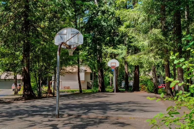 Hoop it up in the neighborhood during your stay.