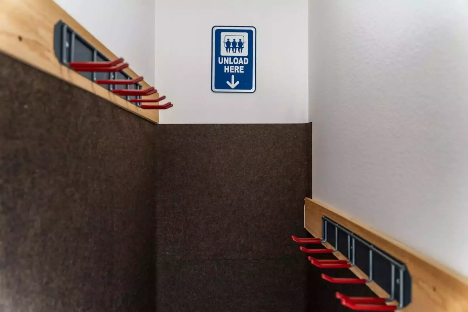 Use the ski room to hang up your gear after a fun day on the slopes.