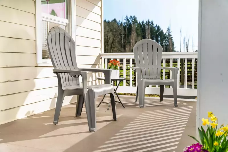 "Beautiful front porch to sit and enjoy coffee or a glass of wine." - Gina