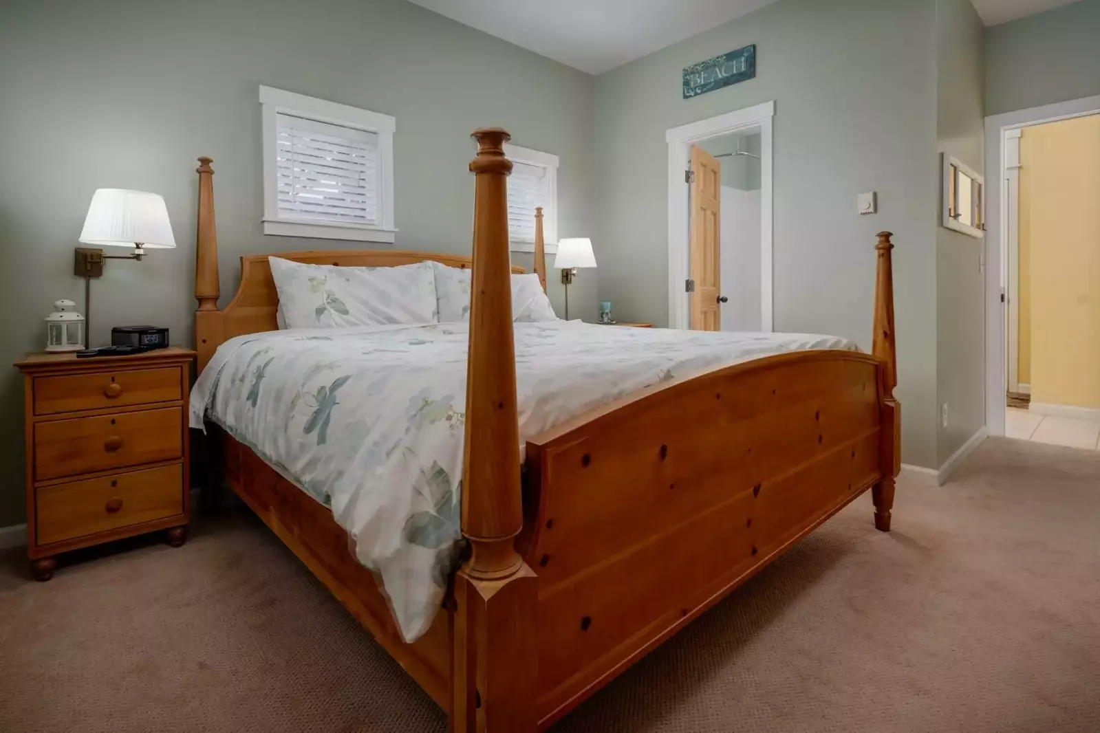 Main floor bedrooms are clean, comfortable, and spacious. Perfect place to sleep in and relax.