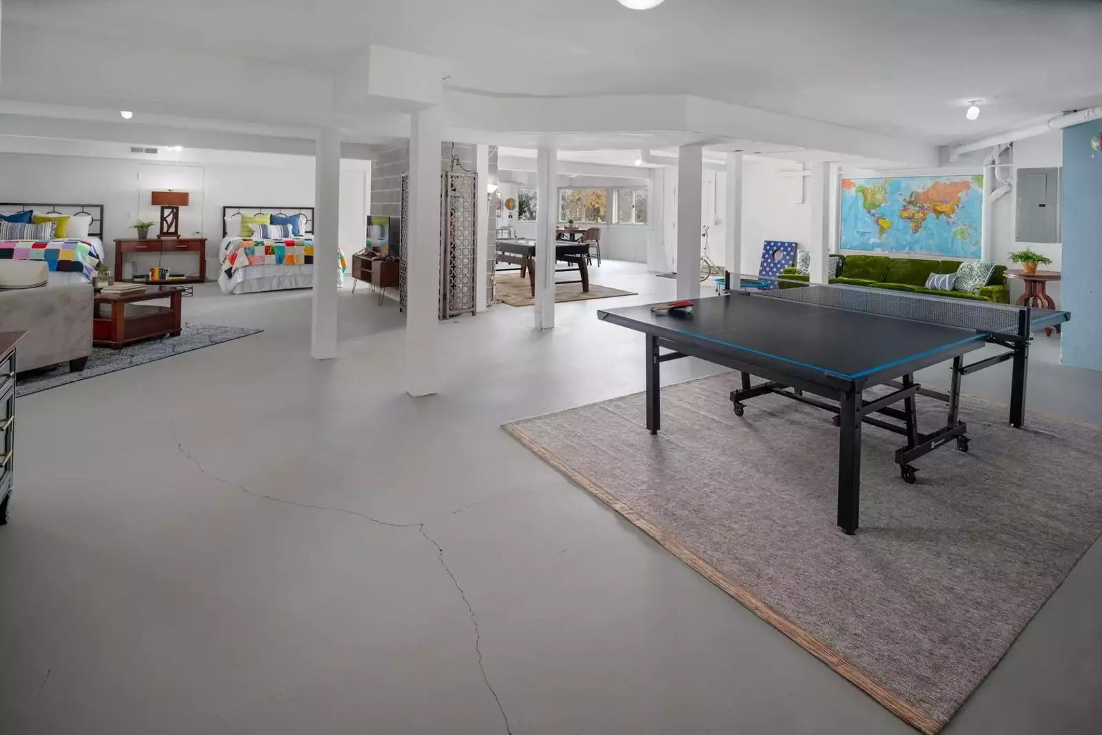 Our entire family enjoyed playing ping pong and air hockey.  -Jason