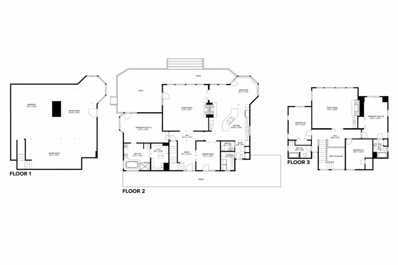 A detailed floor plan of this rental.