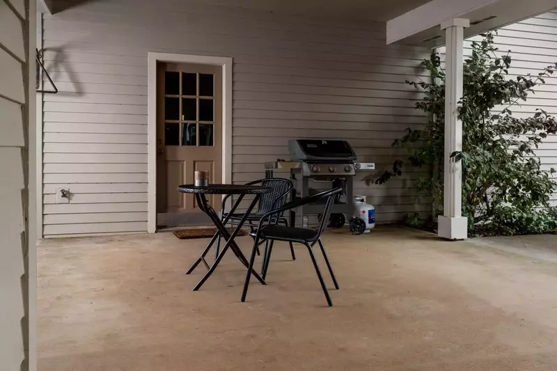 A BBQ is also provided for your grilling desires.