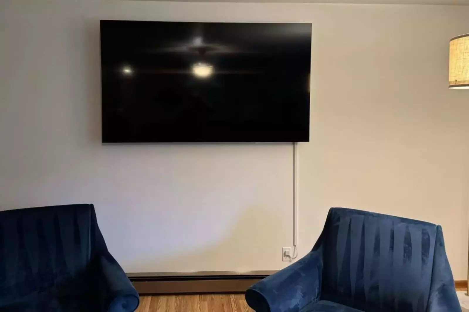 75" TV in the living room for your enjoyment.