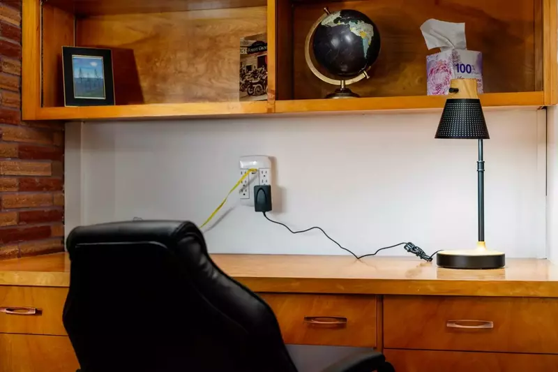 An office space is provided for your work/study needs.