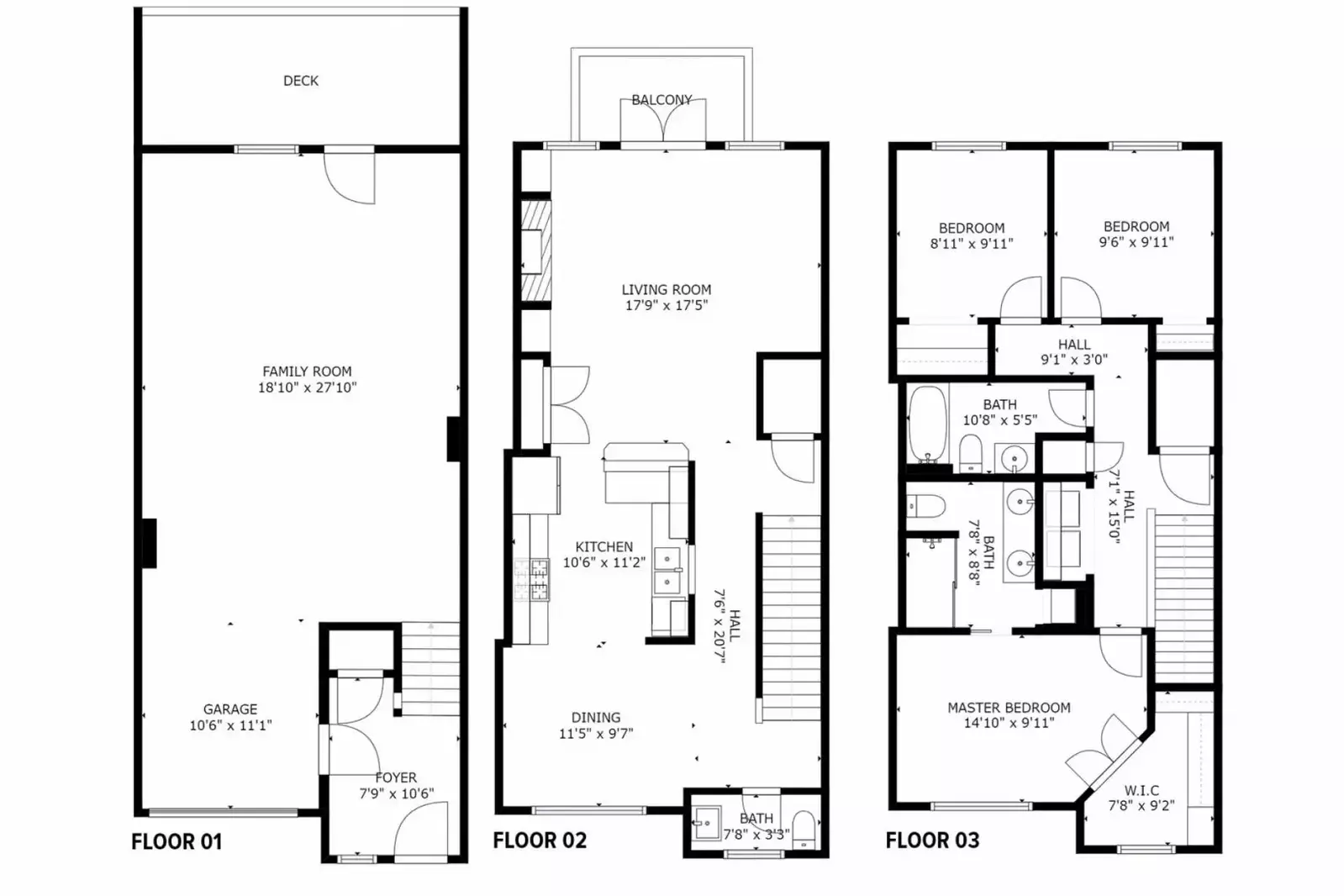A detailed floor plan of this rental.