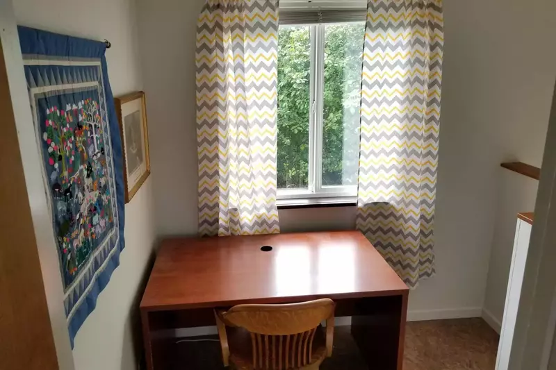 Desk Work Area Outside Of Master Bedroom. An excellent place to work from home while away from home.