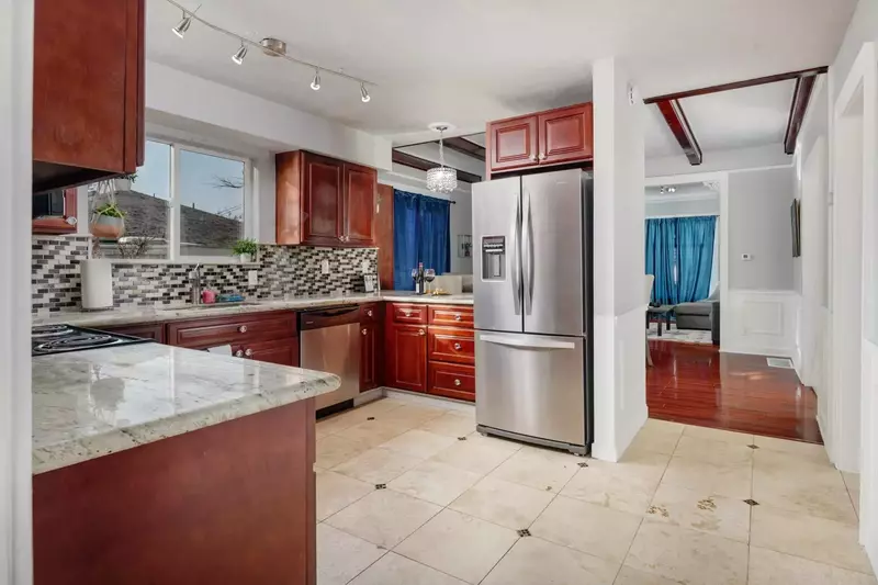 The kitchen, dining and living room all connect for maximum enjoyment with friends and family.