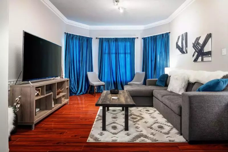 The 65" UHD TV is ready for your entertainment needs.