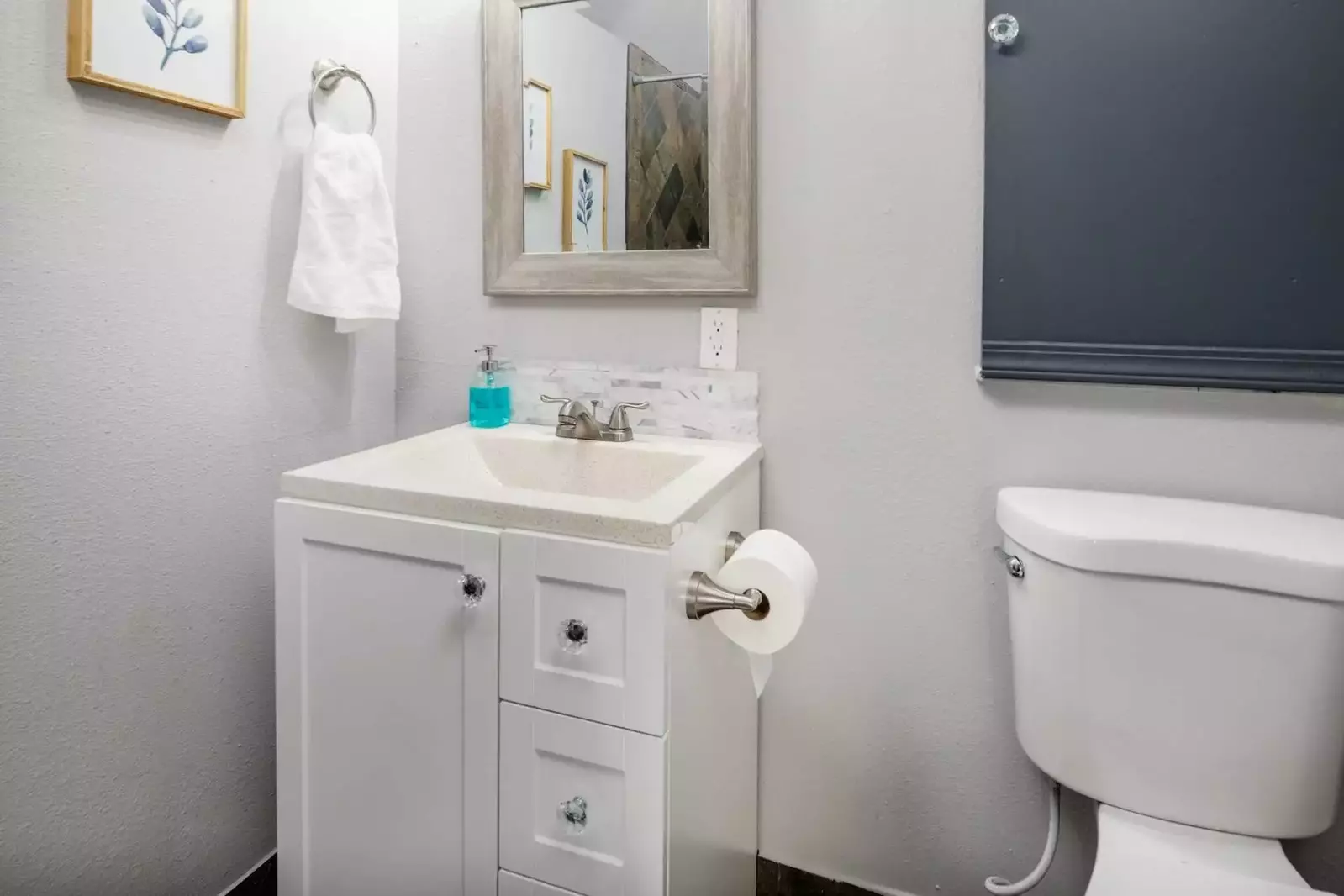 Three full bathrooms in this wonderfully appointed home.