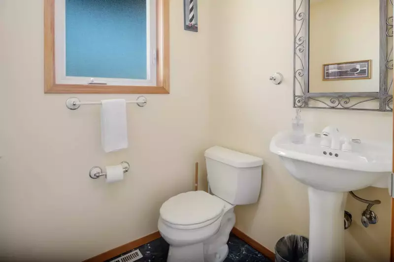 Downstairs half bath