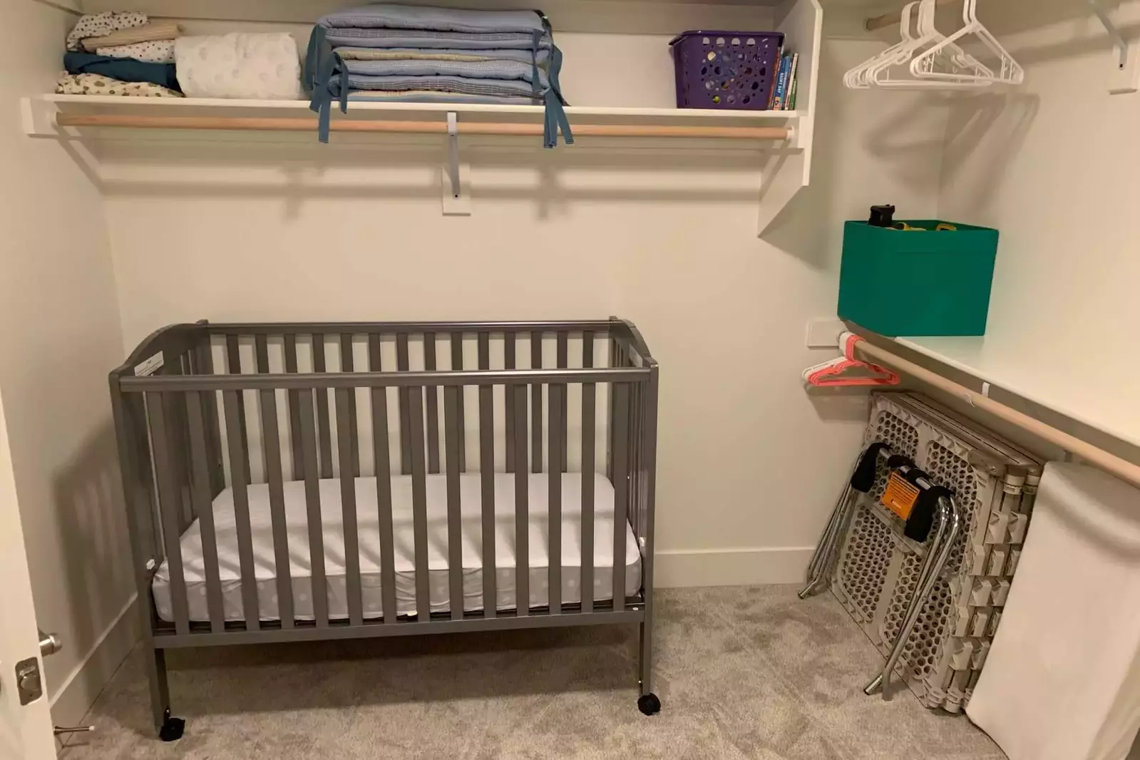 The crib was a super bonus and made travel with a toddler so much easier!  -Sheila