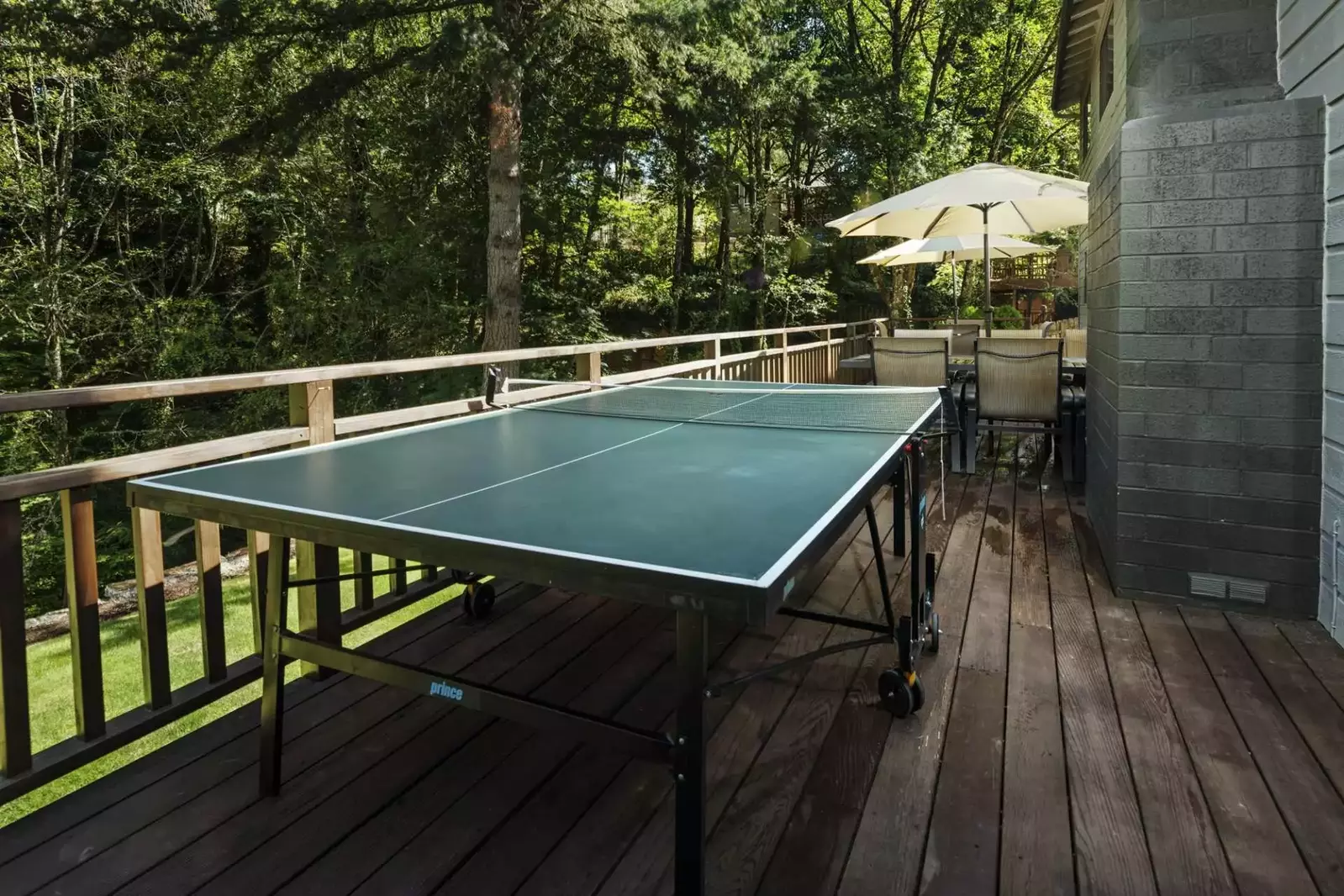 Beautiful back porch scene for morning coffee.  -Michael C.