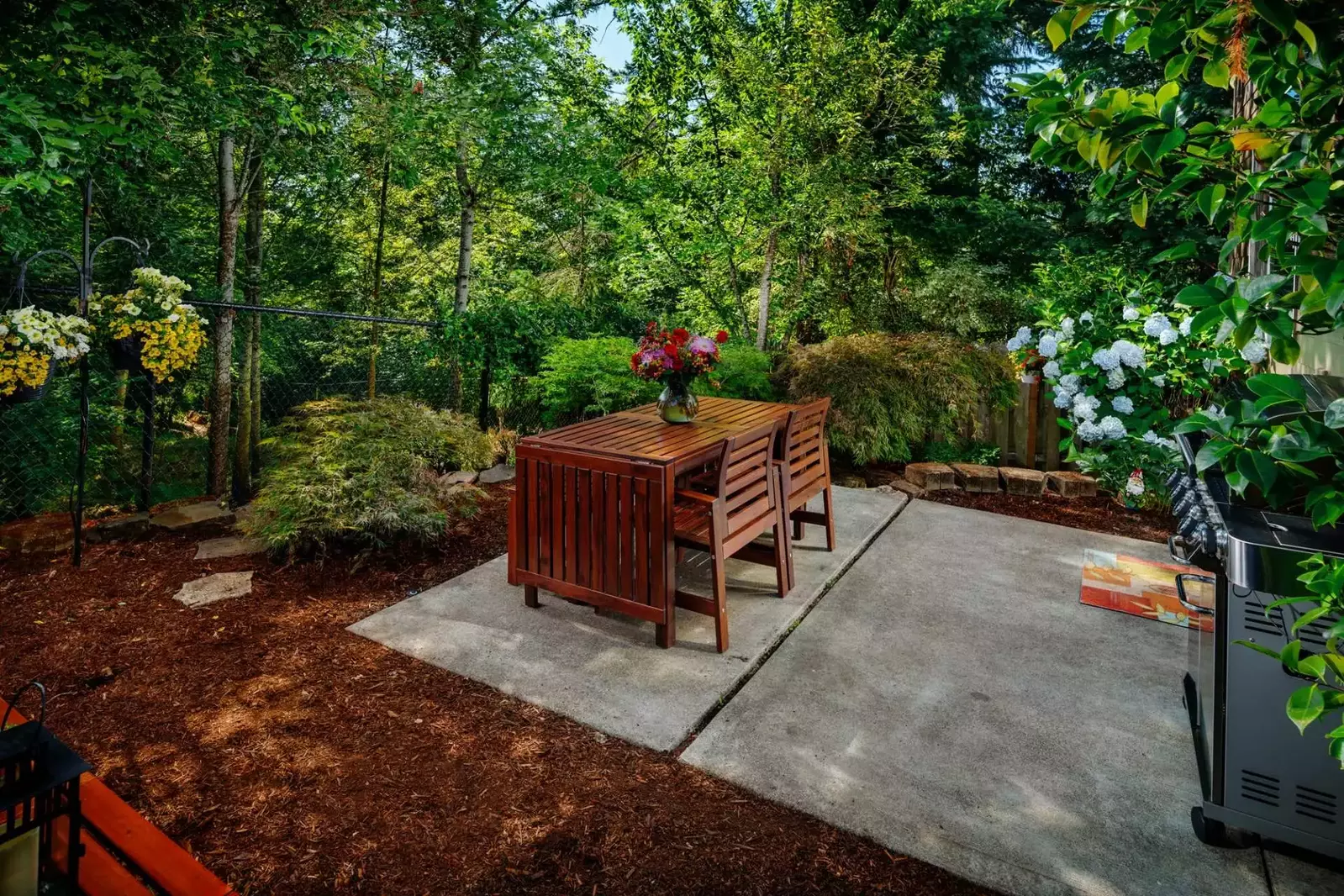 Have a fun time relaxing outside while grilling up a delicious meal.