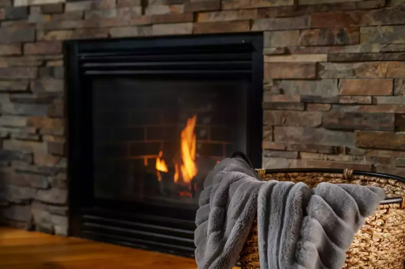 We especially enjoyed the gas-powered fireplace during the colder winter mornings and evenings.  -Jesse