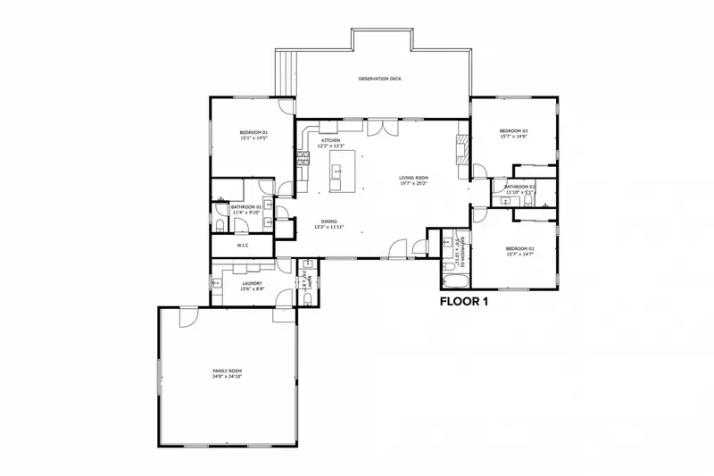 A detailed floor plan of this rental.