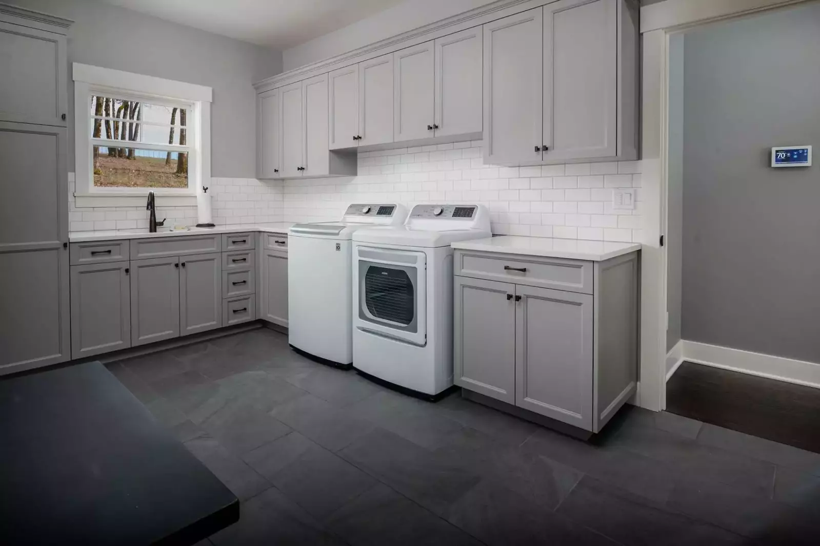 The full-size laundry room is a great addition for any long-term stay.  -Barb C.