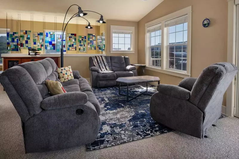 Plush and comfortable furniture throughout for your group to relax and enjoy.