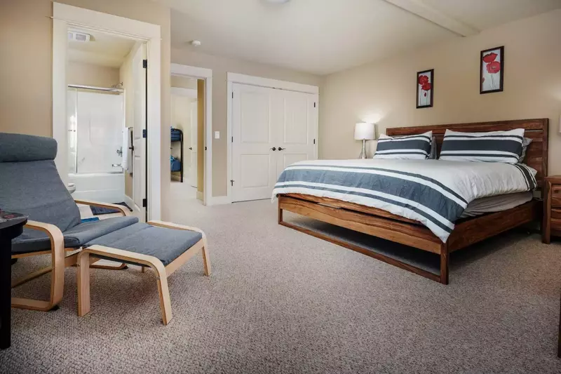 Spacious master suit has it all.