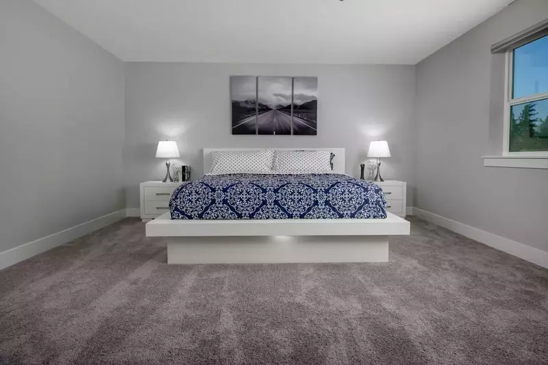 In addition to the primary bedroom with a Queen size bed, there is also a sofa bed if you need the extra room.