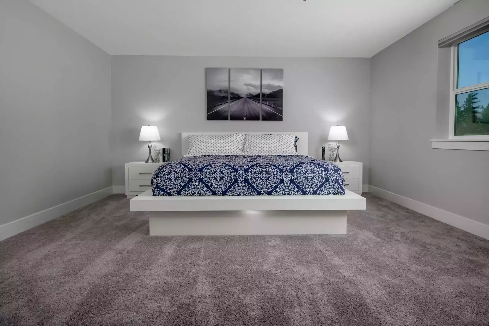 In addition to the primary bedroom with a Queen size bed, there is also a sofa bed if you need the extra room.