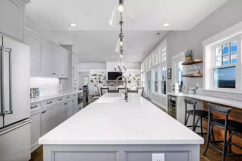 It is brand new construction and the home is immaculate. Amazing and large kitchen with first rate appliances. -Michael