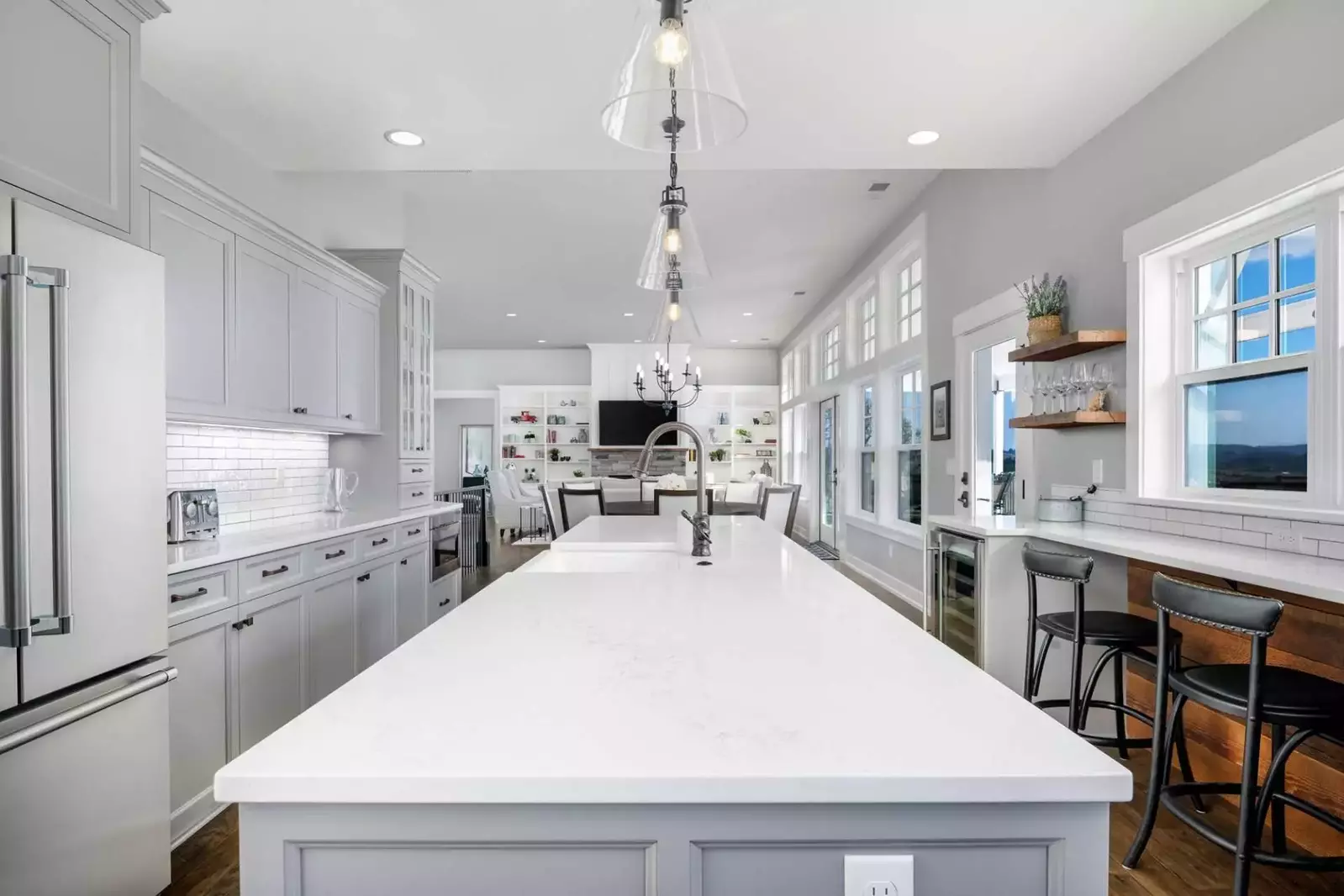 It is brand new construction and the home is immaculate. Amazing and large kitchen with first rate appliances. -Michael