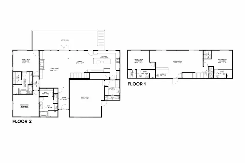 Digital floor plan of the entire layout.