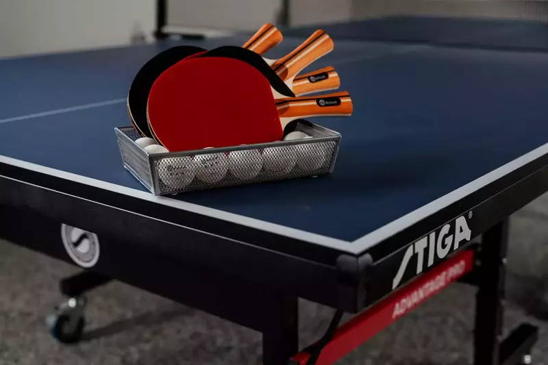 The garage is fun for all with ping pong and has a comfy couch with tv. -Samantha