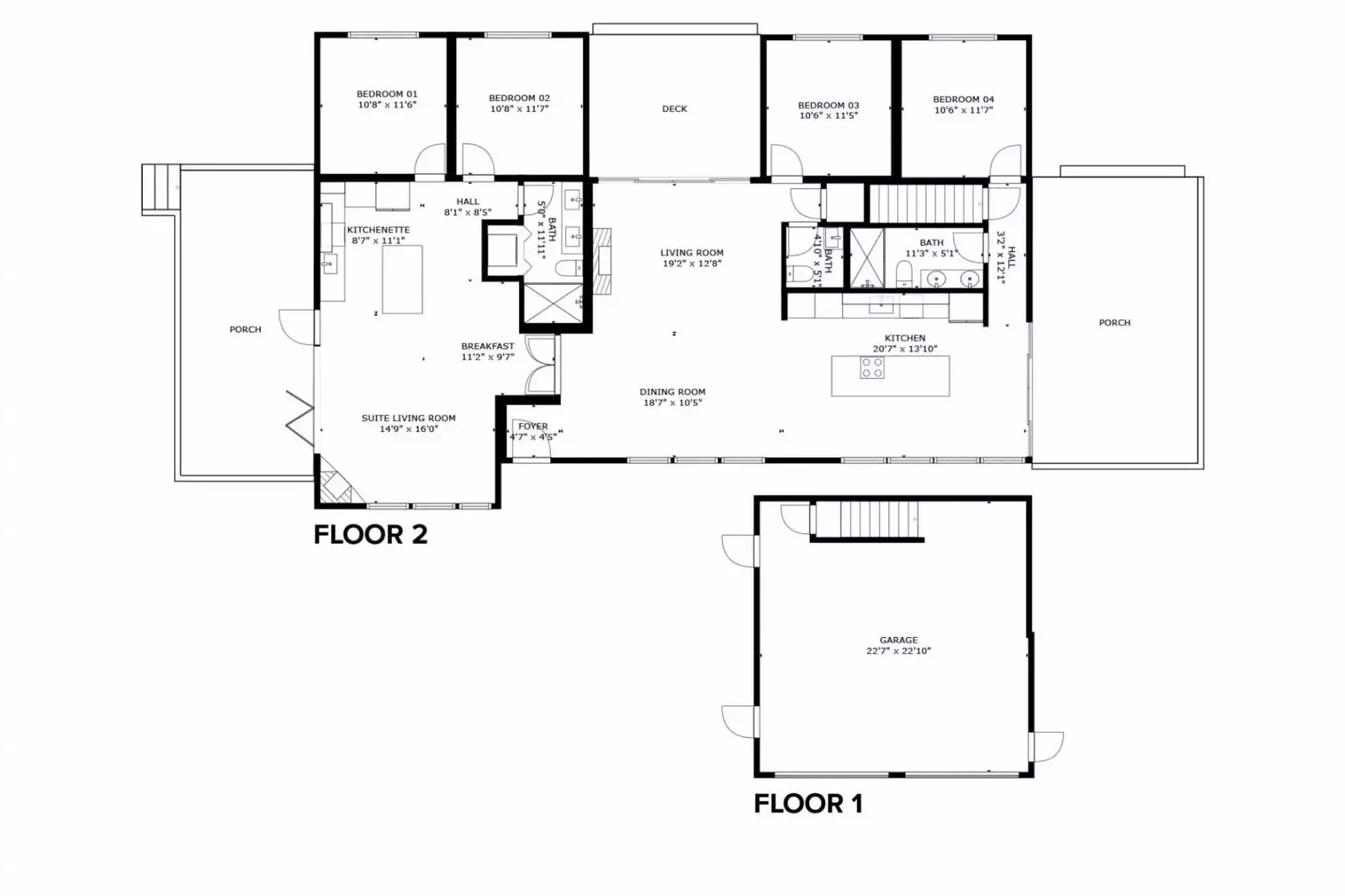 Digital floor plan of this wonderful open layout.