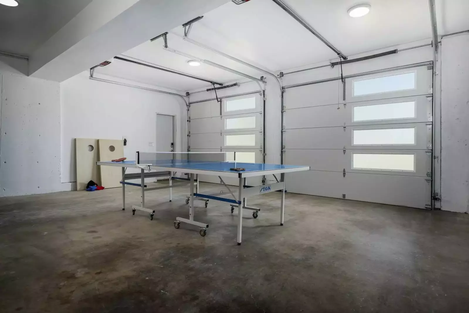 Ping pong and cornhole are fun for the whole group.