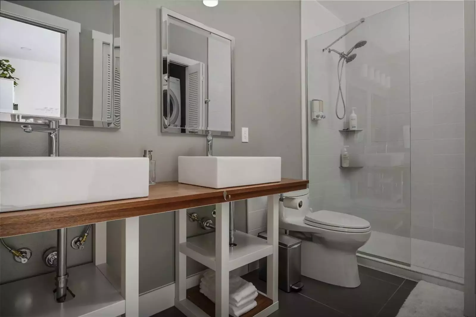 The bathrooms were clean and water pressure was amazing!  -Sonia