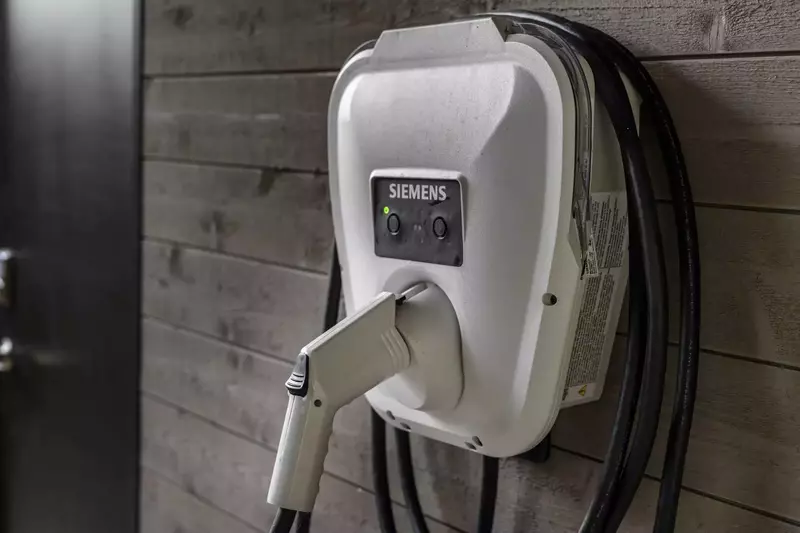 Electric vehicle charger is available as needed.