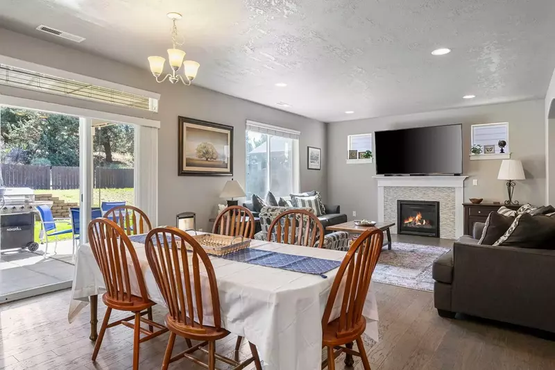 Watch you favorite movies, shows, and sports on this smart tv while relaxing in front of a cozy fire.