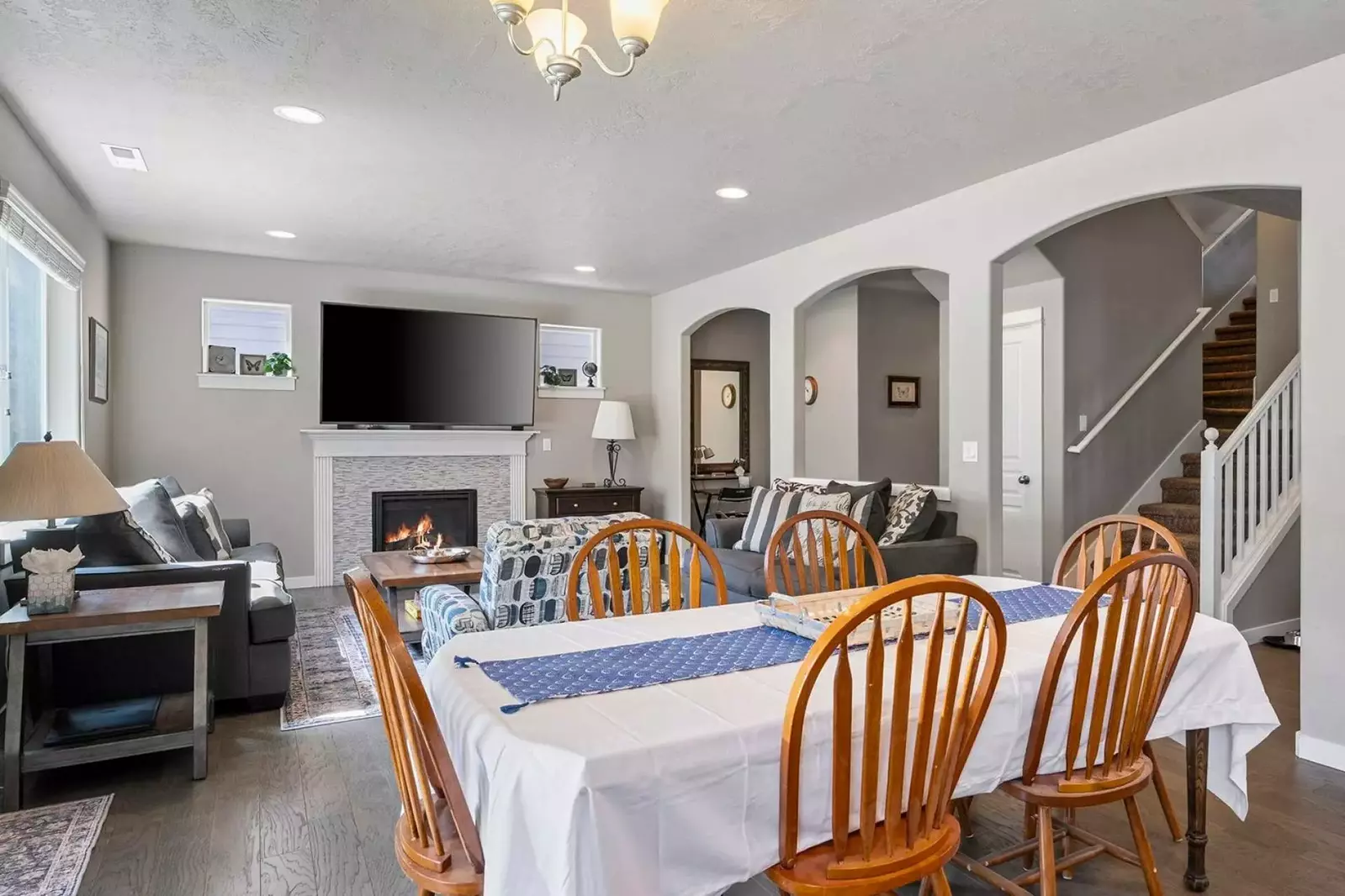 The tv is state of the art and the seating is very comfy!