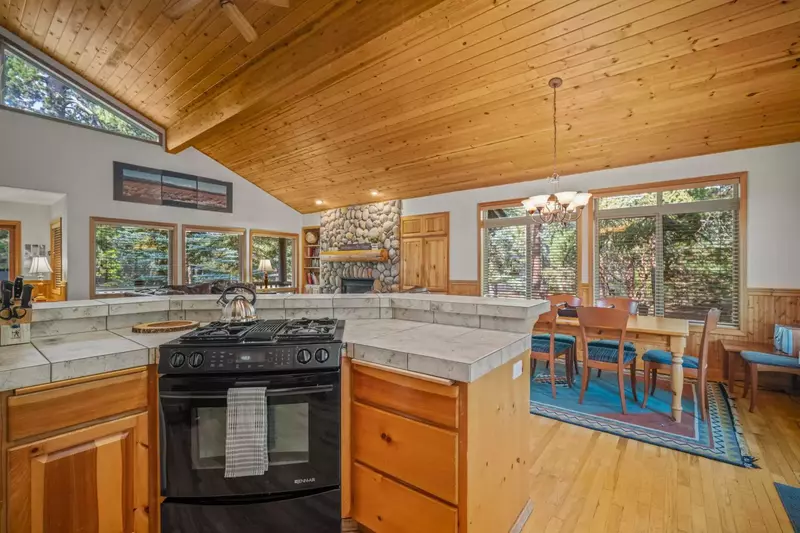 Whip up your favorite meals in the open kitchen.