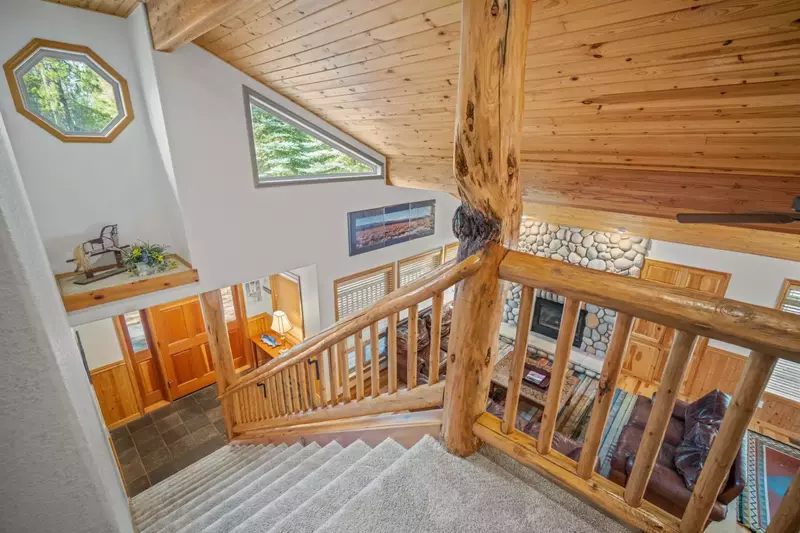 Upstairs, you'll find four more bedrooms, including one with an en-suite bathroom.