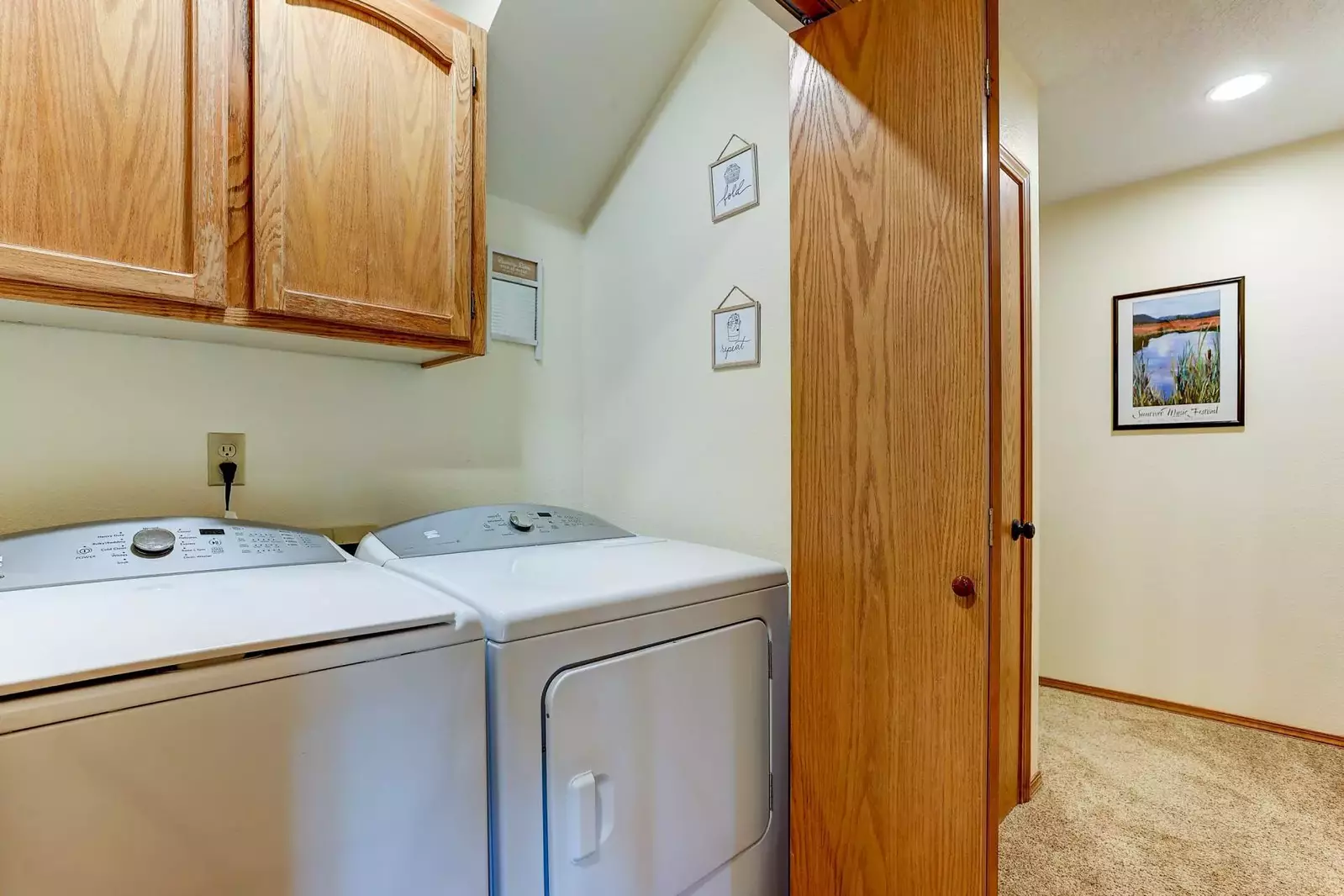Pack light.  Full size washer and dryer are yours to use.