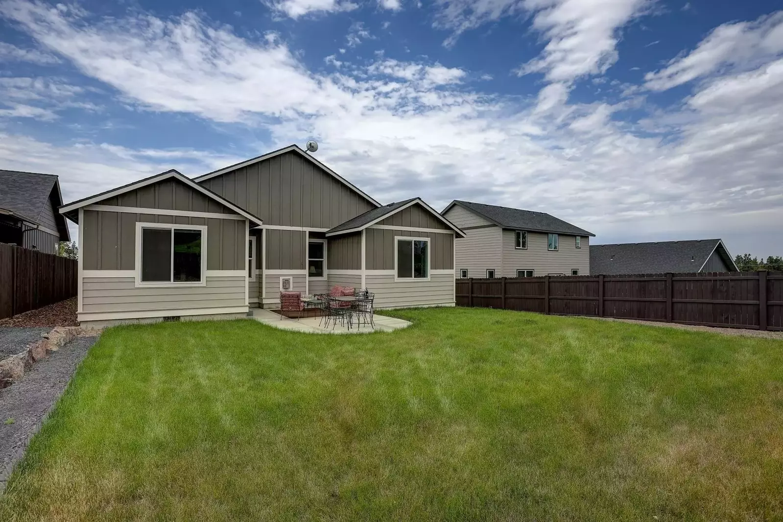 Room to run in private backyard