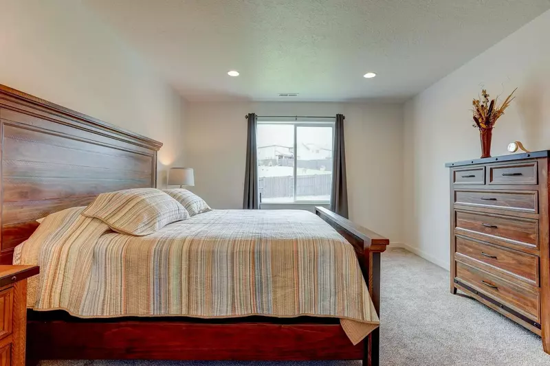 King bed in Master bedroom