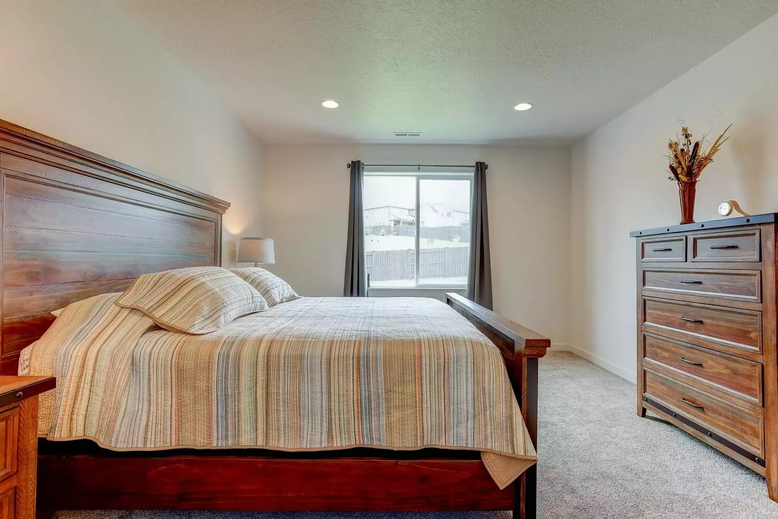 King bed in Master bedroom