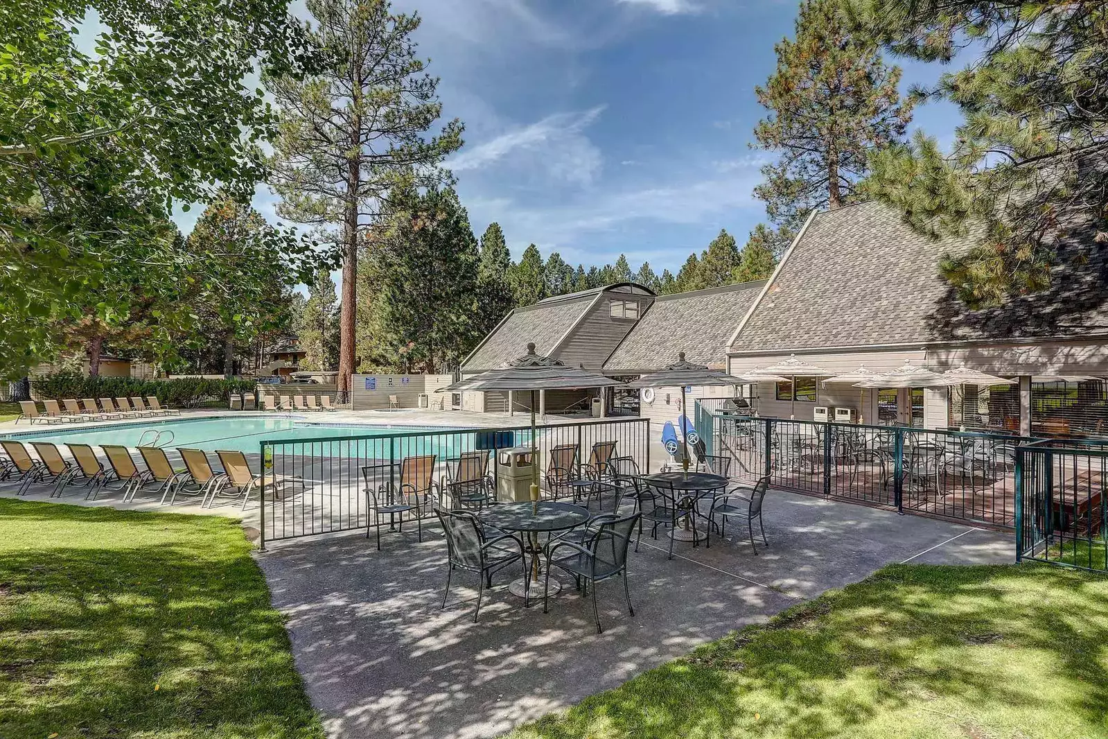 Community pool and playground invites kids and families to create summer memories.