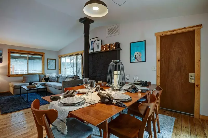 Sit around the table to enjoy a meal, or play cards with family and friends.