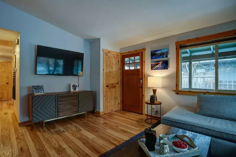 Open living space, great for hanging out or watching the game.