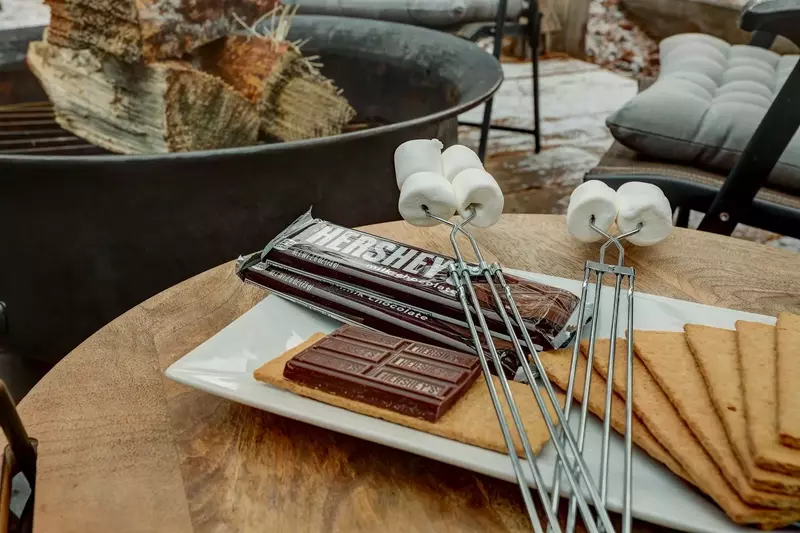 Campfire picture perfect with s'mores, a crowd favorite