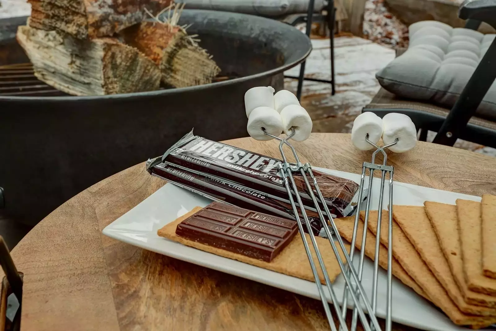 Campfire picture perfect with s'mores, a crowd favorite