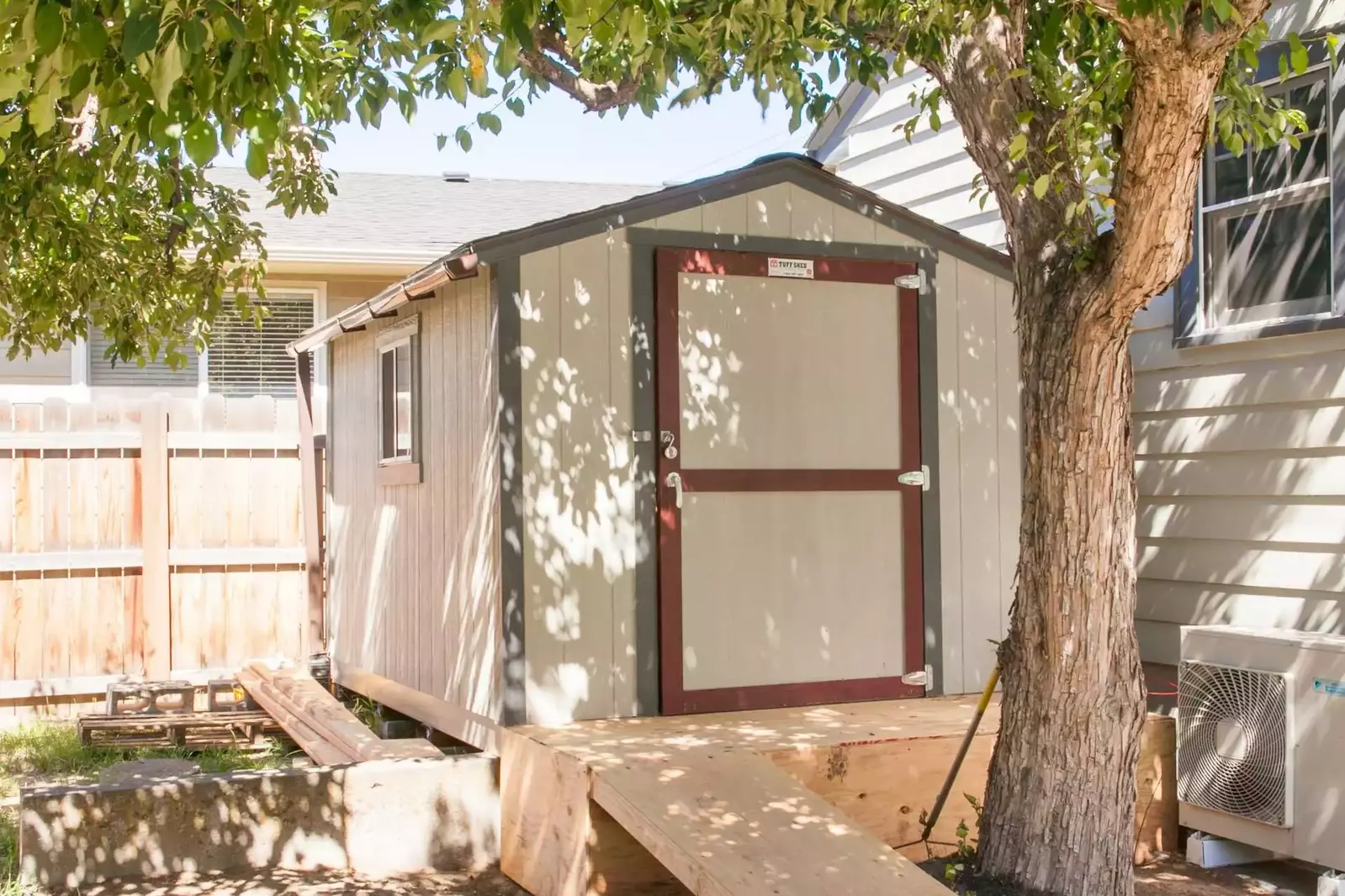 Secure storage shed for all the toys you bring!  Plenty of room for bikes, kayaks, skis and more.