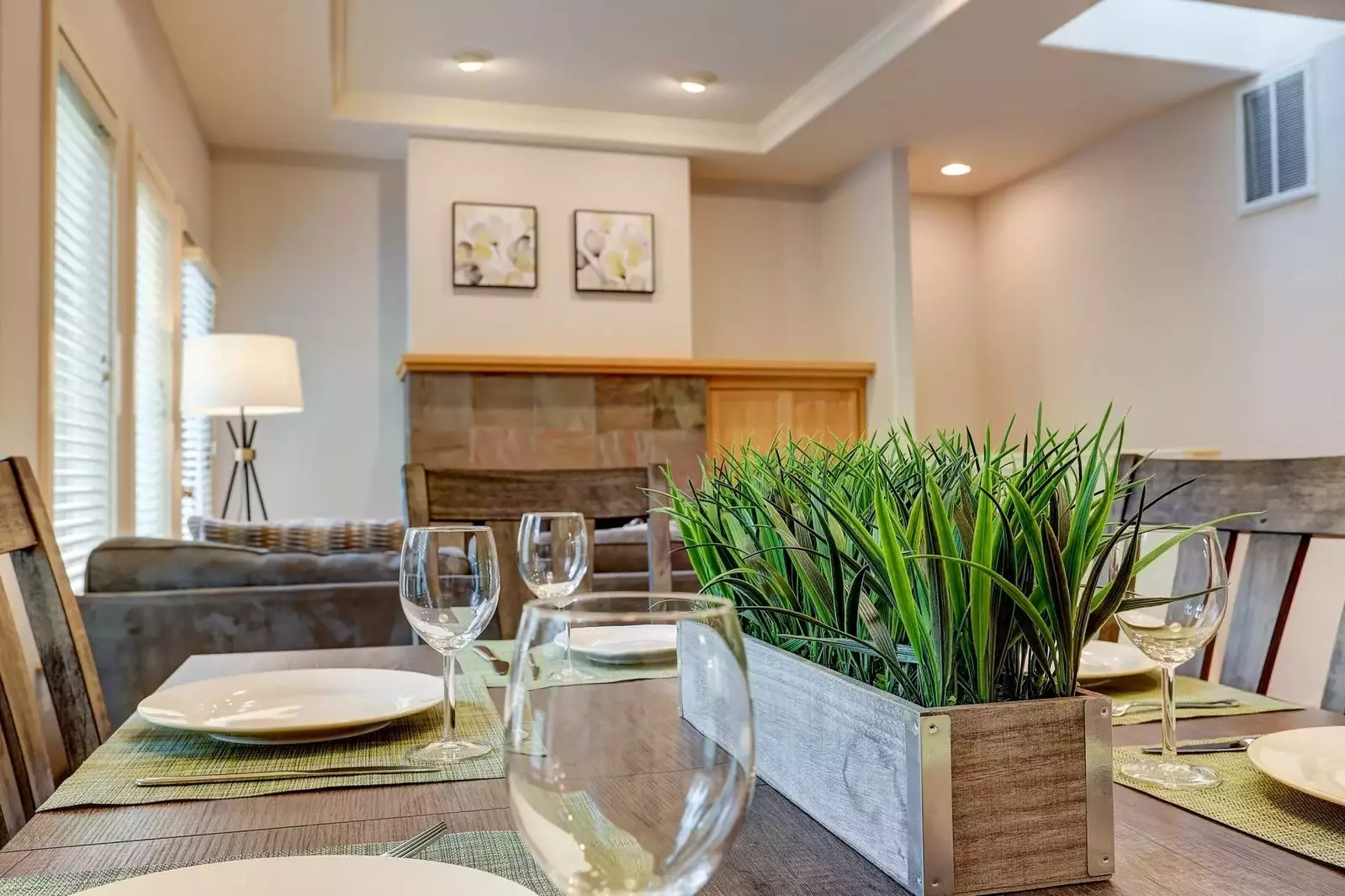 Open floor plan enables everyone to join in the fun